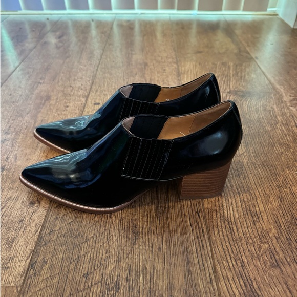 Anthropologie Bill Blass Tina Ankle Booties Black Size 8 - Picture 7 of 10